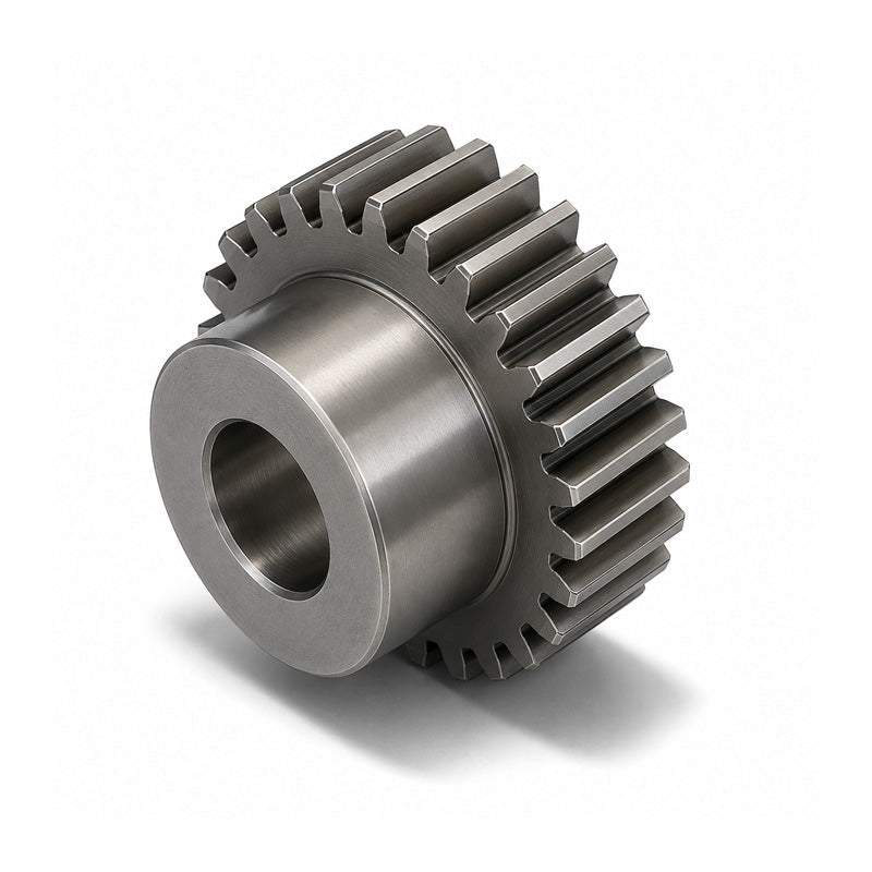 SS12.5/70B-10 Metric EN8 Spur Gear 70 Tooth 1.25 Mod Pilot Bored 12mm Or Smaller (H8)