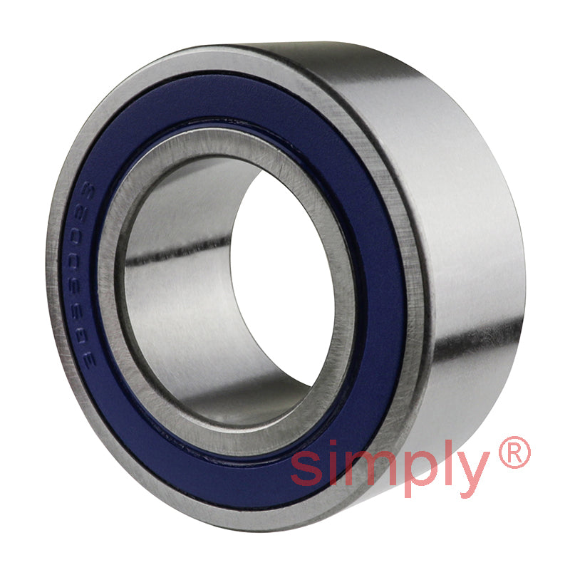 PFI 30BD40DF2 Rubber Sealed Air Conditioner Double Row Deep Groove Ball Bearing 30x55x23mm