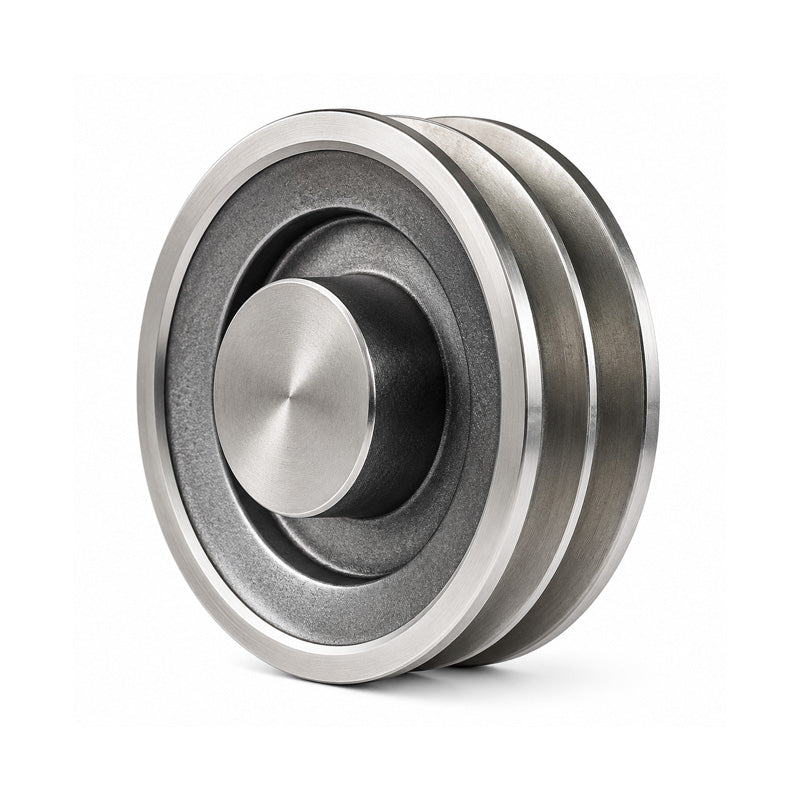 PowerDrive SPZ Section Un-Bored Aluminium Pulley with 2 Grooves 50mm Pitch Diameter