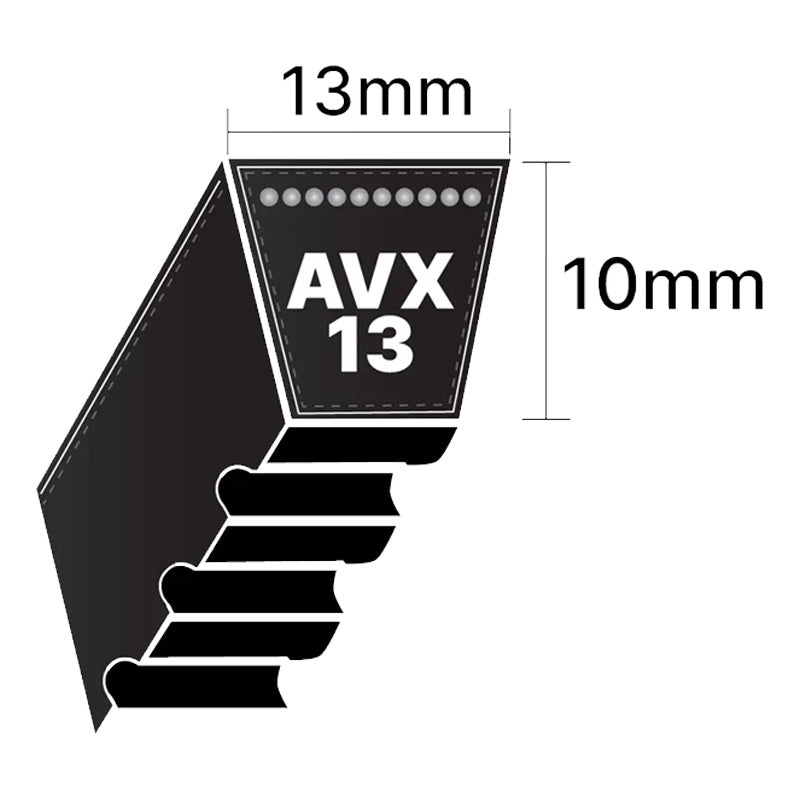 AVX13x2025 Pix AVX-Section Cogged V-Belt