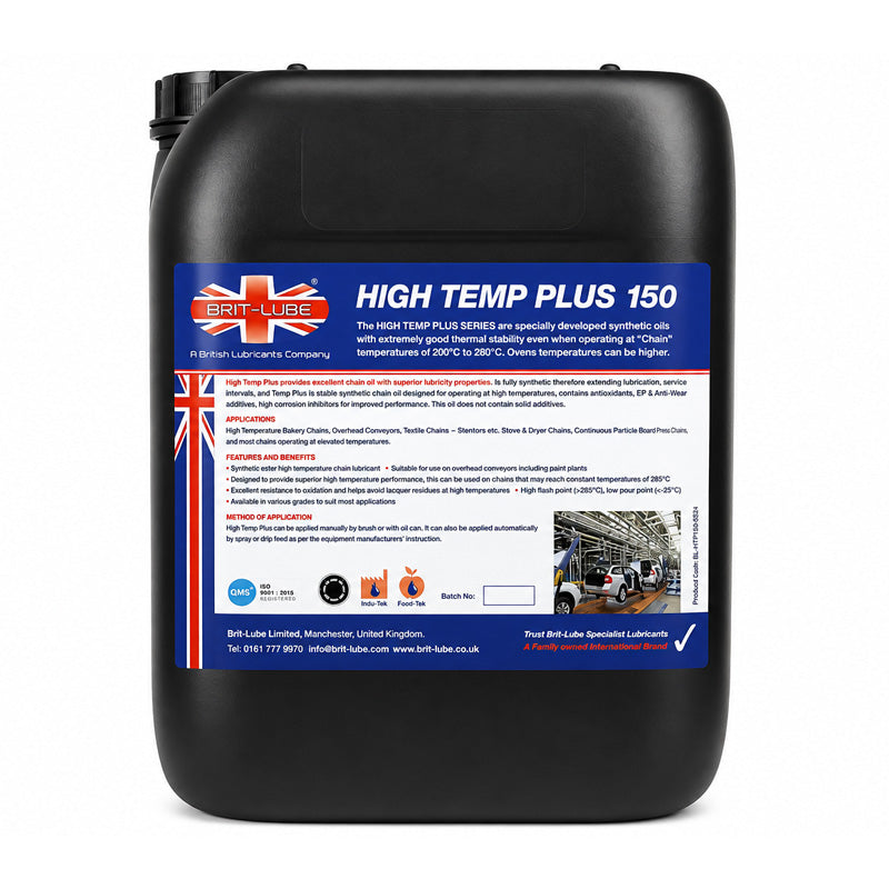 Brit-Lube Indu-Tek High Temp Plus Oil 250 300 Litre - Allow 2-3 Days