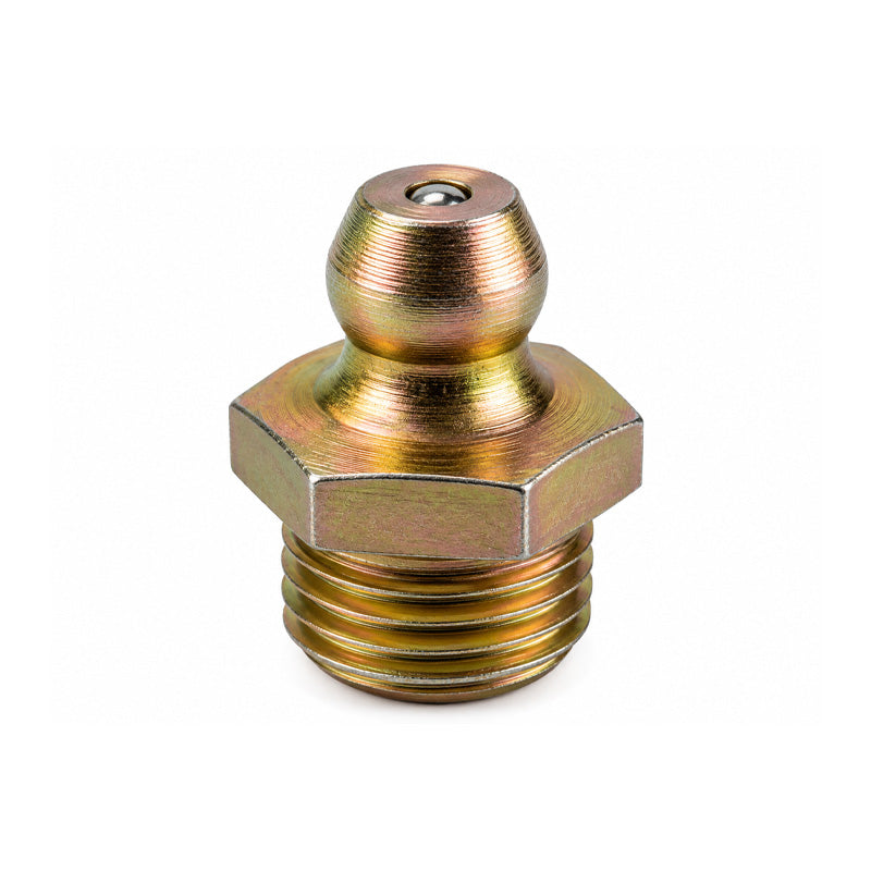 1/4x19 BSPF Industrial Type Hardened Mild Steel Zinc Plated Straight Hydraulic Grease Nipples - Pack of 500