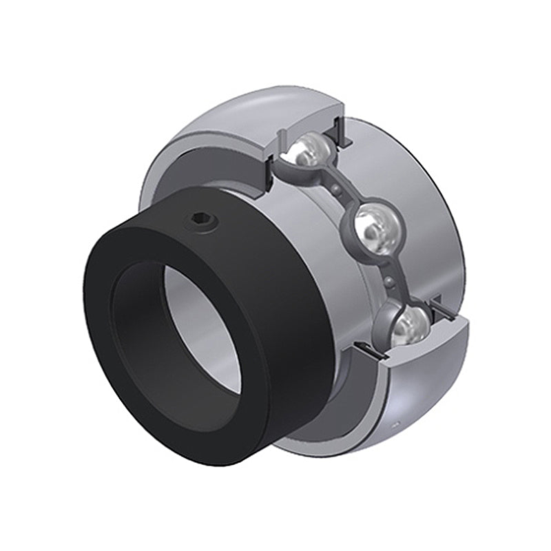 SNR EX202G2T04 Metric Full Width Spherical Outer Low Temp Bearing Insert 15mm Bore 47mm Outside Diameter with Eccentric Collar - Allow 2-3 Days