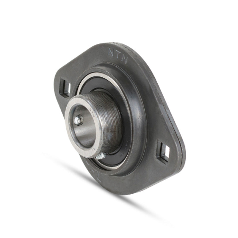 NTN ASPFL201 Oval 2 Bolt Pressed Steel Bearing Housing with 12mm Insert - Allow 2-3 Days