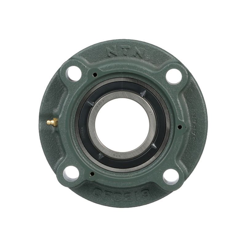 NTN UCFC212-204D1 Imperial Four Bolt Cast Iron Round Flanged Housing with 2-1/4 inch Insert - Allow 2-3 Days