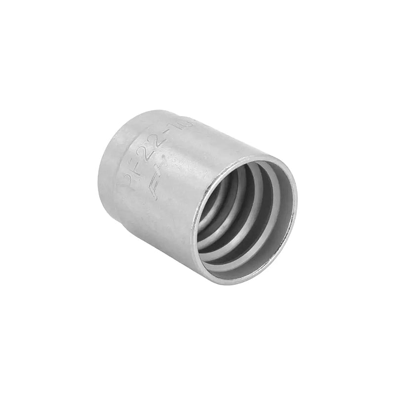 FLEXEQUIP/VOSS PF22 R1AT/R2AT Ferrule Fitting No Skive for Hoses 3/8 inch SAE - Allow 2-3 Days