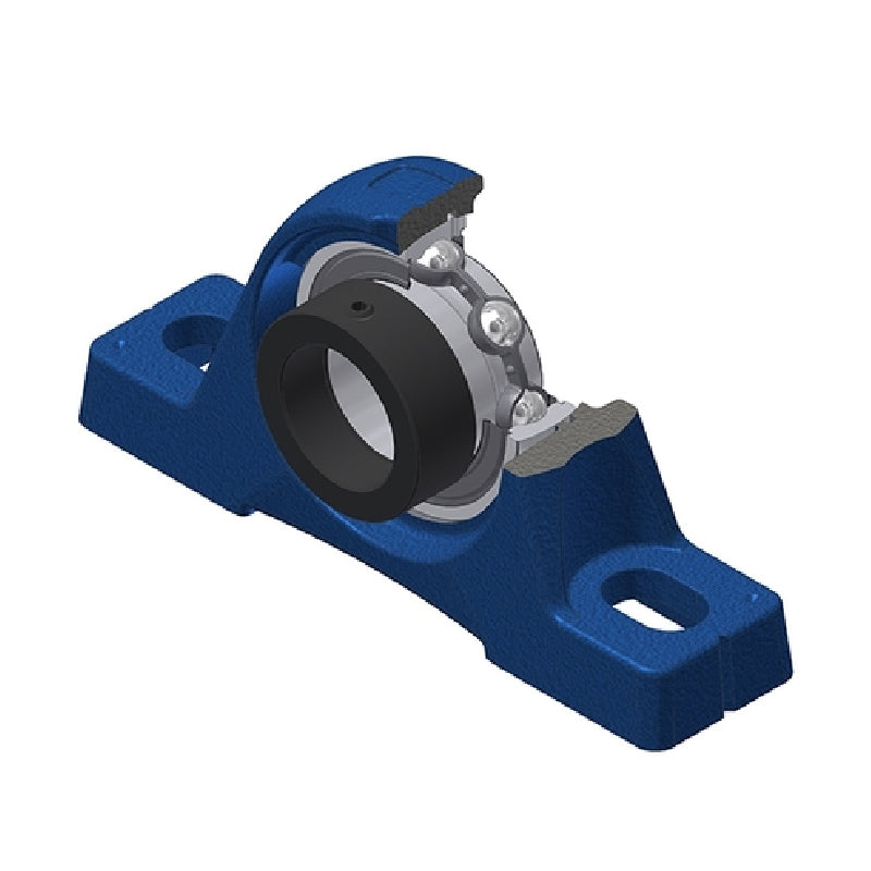 SNR ESPE205-14 Imperial Cast Iron Two Bolt Pillow / Plummer Block Housing with 7/8 inch Eccentric Collar Insert - Allow 2-3 Days