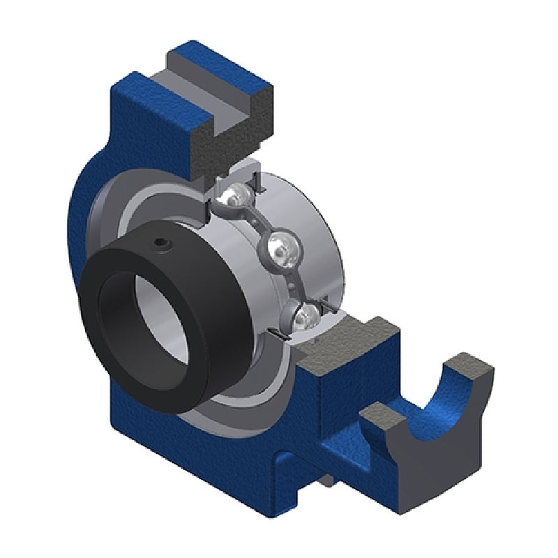 SNR EXT205N Metric Cast Iron Take Up Unit with Eccentric Collar Insert 25mm Bore - Allow 2-3 Days
