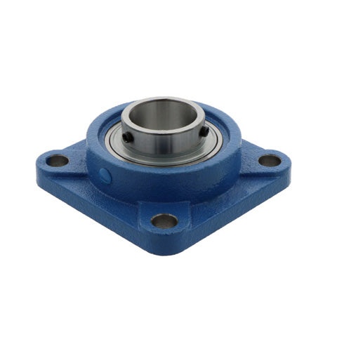 Challenge / FK UCFX11 Metric Cast Iron Four Bolt Square Flange Housing with 55mm Bore Insert and Triple Lip Seal Ideal for Agricultural and Outdoor Use