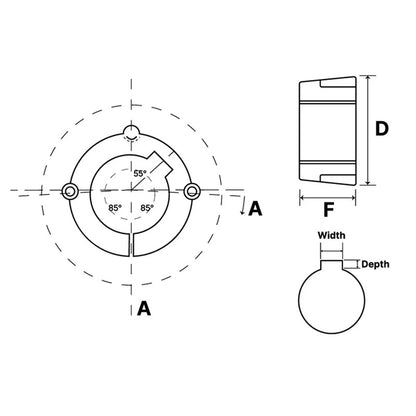1210-16 Tapered Locking Bush with 16mm Bore