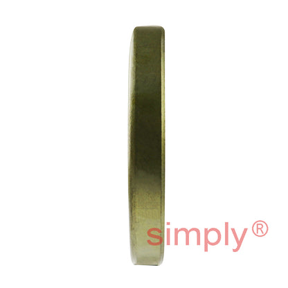 1.93x2.75x0.37 inch Metal Cased Nitrile Rubber Double Lip Rotary Shaft Oil Seal with Garter Spring R6 / TB Style