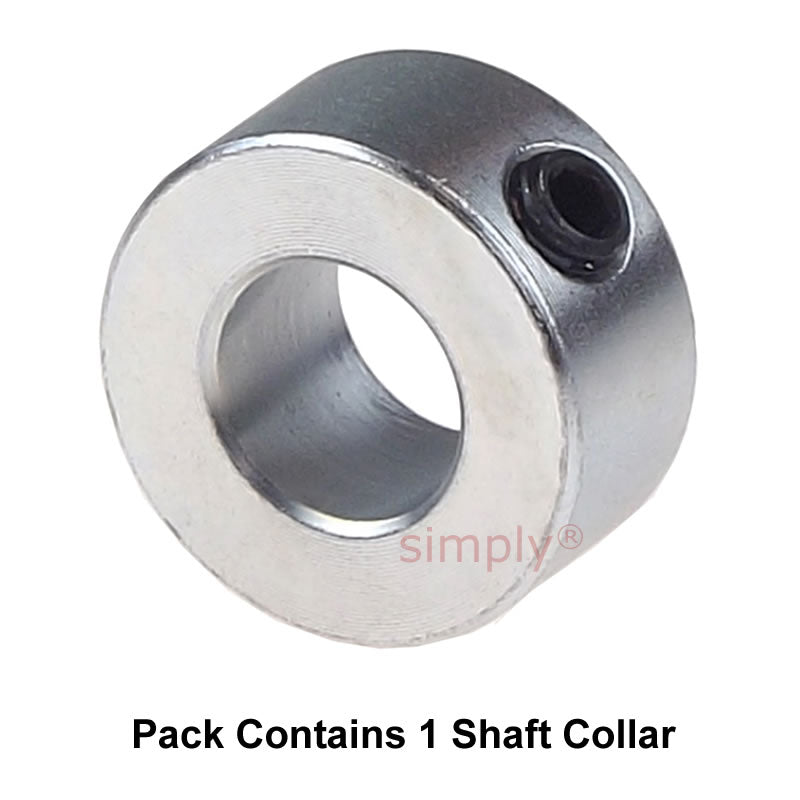 CABUI175Z Zinc Plated En8 Steel Shaft Collar 1-3/4x2-5/8x1 inch with Set Screw