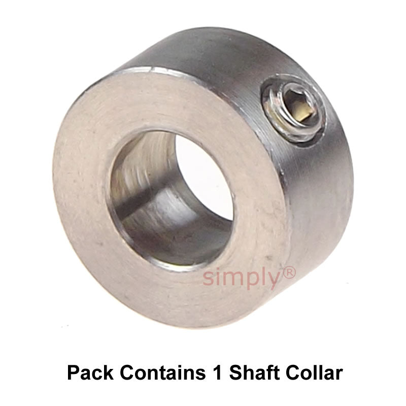 CABU08ST Stainless Steel Shaft Collar 8x16x8mm with Set Screw