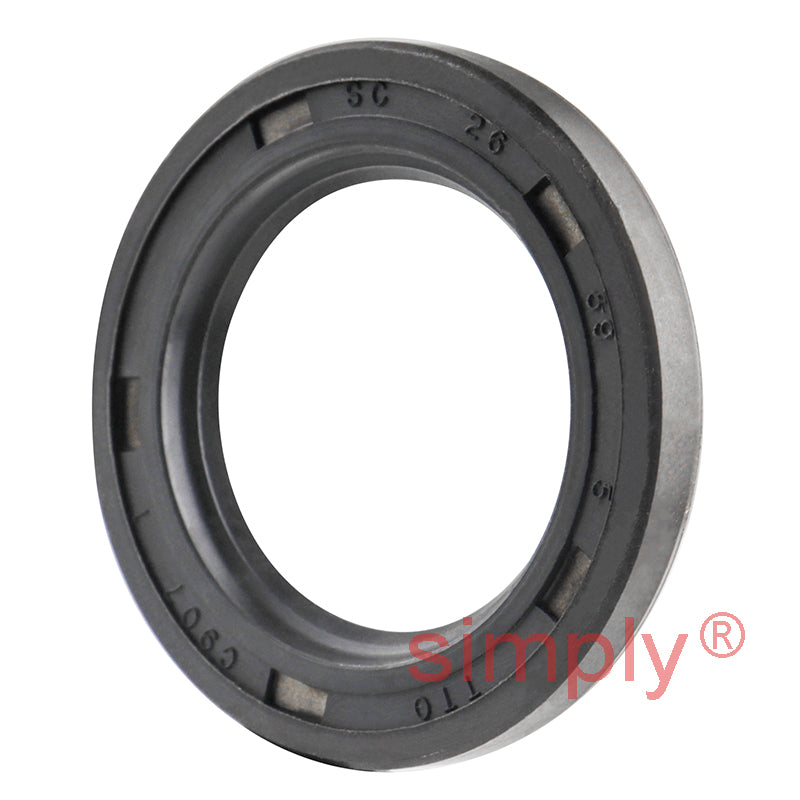 26x39x5mm Nitrile Rubber Single Lip Rotary Shaft Oil Seal SC / R21