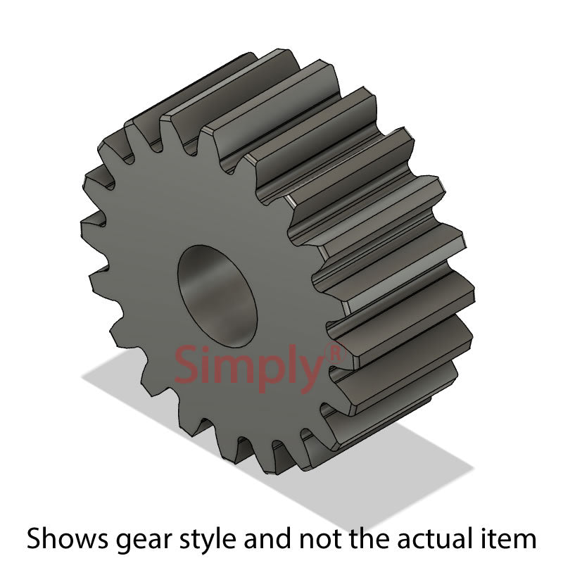 SS50/32A-25 Metric EN8 Spur Gear 32 Tooth 5 Mod Pilot Bored 25mm (H8) - Allow 2-3 Days