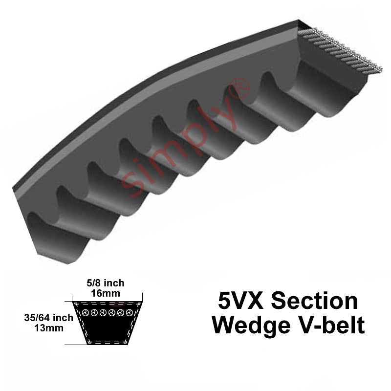 5VX850 Pix Narrow Profile Cogged V-Belt