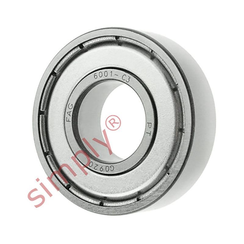 FAG 60012ZC3 Metal Shielded Deep Groove Ball Bearing 12x28x8mm