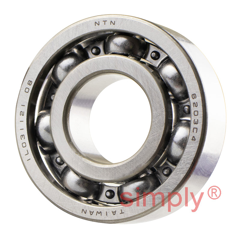 Major Brand 6203C4 Open Deep Groove Ball Bearing 17x40x12mm