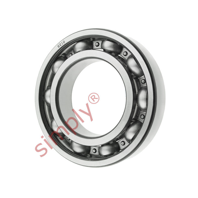 6210 Budget Open Type Deep Groove Ball Bearing 50x90x20mm