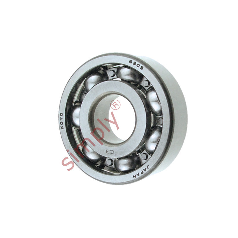 KOYO 6303C3 Open Deep Groove Ball Bearing 17x47x14mm