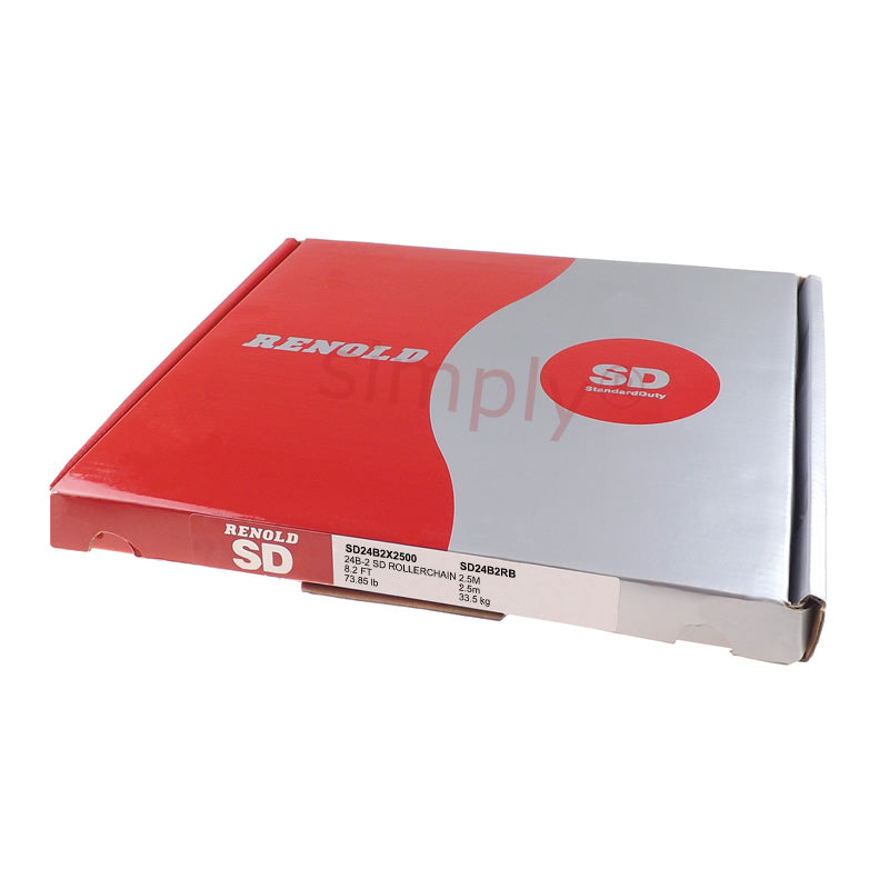 Renold Standard Duty 24B-2 BS Duplex Roller Chain 1-1/2 inch Pitch - 50 Metre Length Allow 2-3 Days