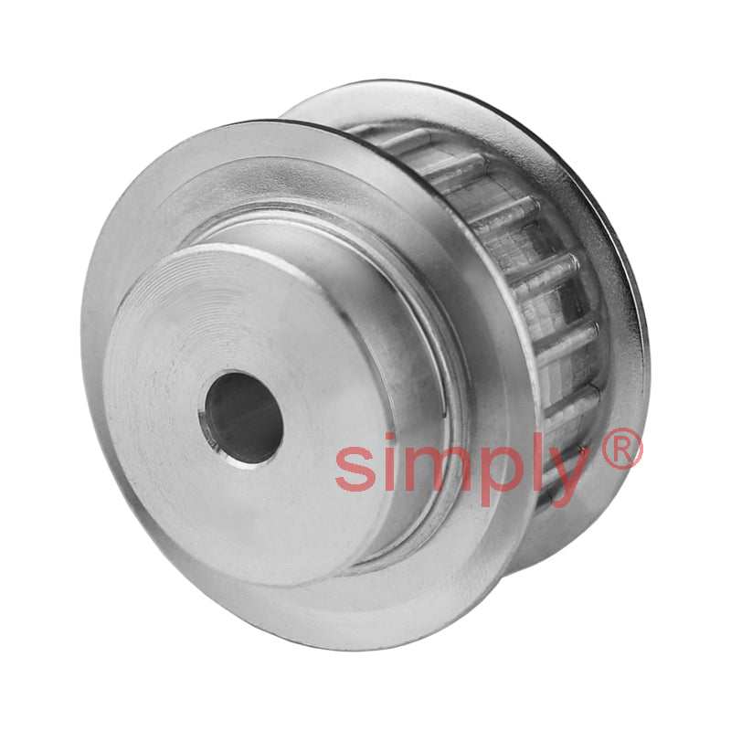Drive-Flex G40T10/18-2 Aluminium Pilot Bore Timing Pulley with Flanges 10mm Pitch 18 Tooth for 25mm Wide Belts