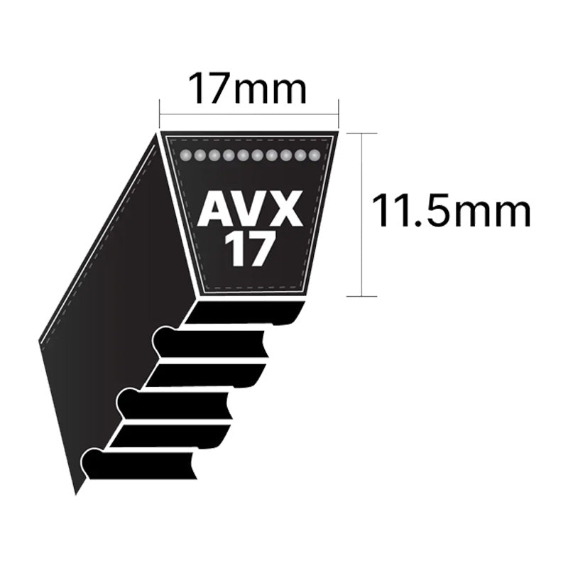 AVX17x1145 Pix AVX-Section Cogged V-Belt