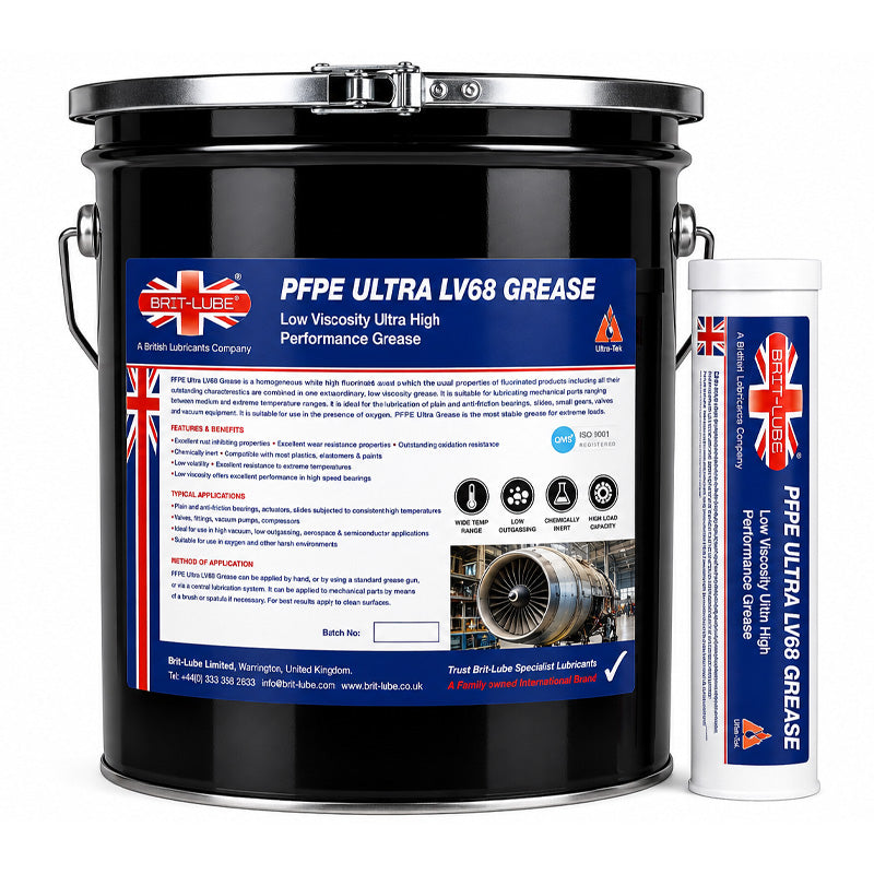 Brit-Lube PFPE Ultra LV68 Grease 400ml - Allow 2-3 Days