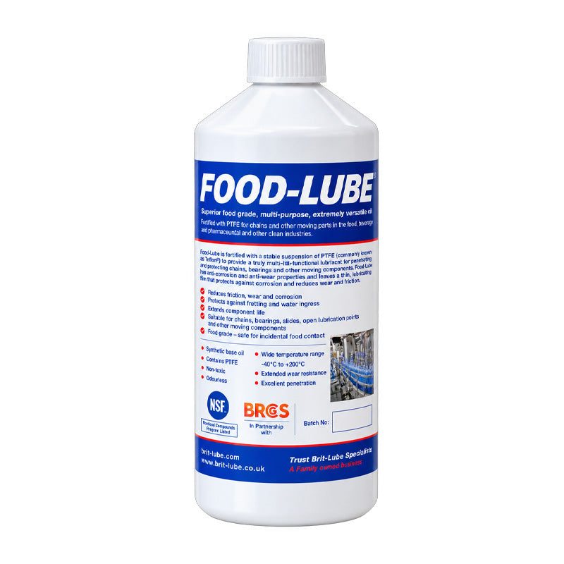 Brit-Lube Food-Tek Food Lube 1000 Litre - Allow 2-3 Days