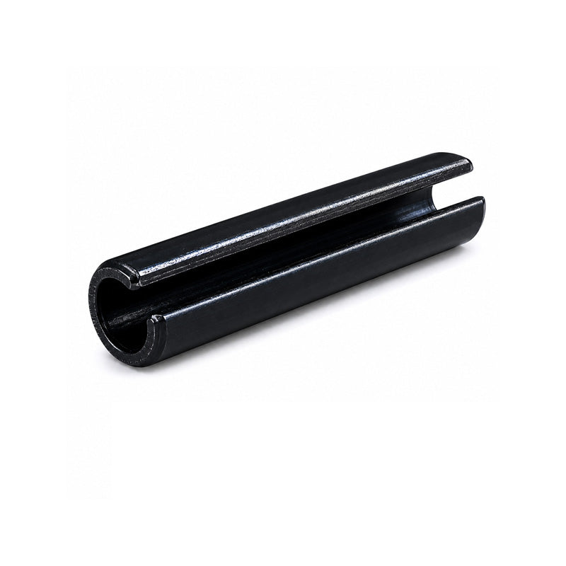 Metric Slotted Carbon Spring Steel Spring Roll Pin with Black Oxide Finish 3x24mm - Allow 2-3 Days