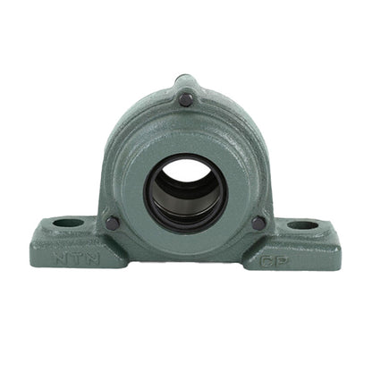 NTN C-UKPX12D1/H2312X Metric Cast Iron Two Bolt Pillow / Plummer Block Housing with Cast Iron Cover - Open Version - Insert and Adaptor Sleeve Fits 55mm Shaft - Allow 2-3 Days