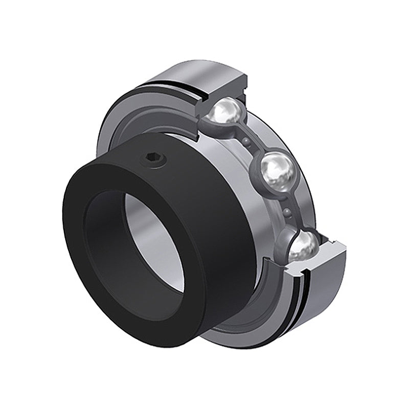 SNR CES208-24 Imperial Flatback Grooved Parallel Outer Bearing Insert 1-1/2 inch Bore 80mm Outside Diameter with Eccentric Collar