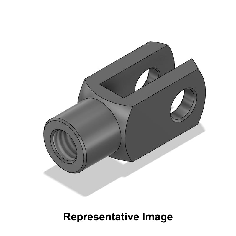 Chiavette G42X84LH Left Hand Female Steel Clevis 42mm Bore 84mm Base / Bore Center M42x4.5 Thread - Allow 7-10 Days