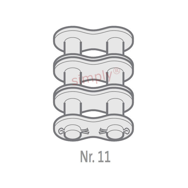 Renold SD 120-3-NO11 ANSI / AS Triplex Chain Cottered Connecting Link 1-1/2 inch Pitch