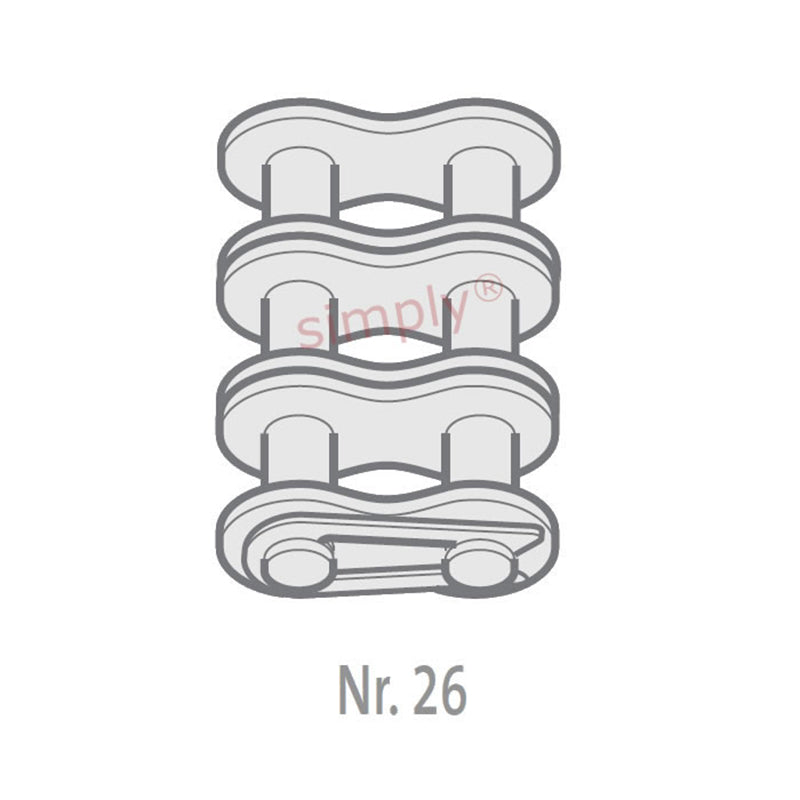 Renold Blue Box 06B-3-NO26 BS Triplex Chain Connecting Link With Spring Clip 3/8 inch Pitch