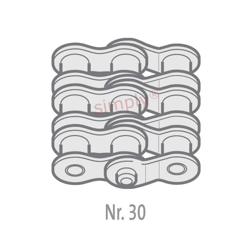 Renold Synergy 12B-3-NO30 BS Triplex Chain Double Cranked Link 3/4 inch Pitch