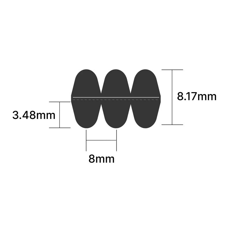 DD2450-14M-85 Continental Double-Sided Timing Belt 85mm Wide 14mm Pitch 175 Teeth