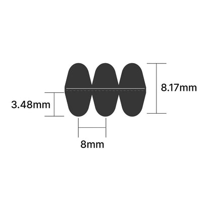 DD1764-14M-40 Transflex Double-Sided Timing Belt 40mm Wide 14mm Pitch 126 Teeth