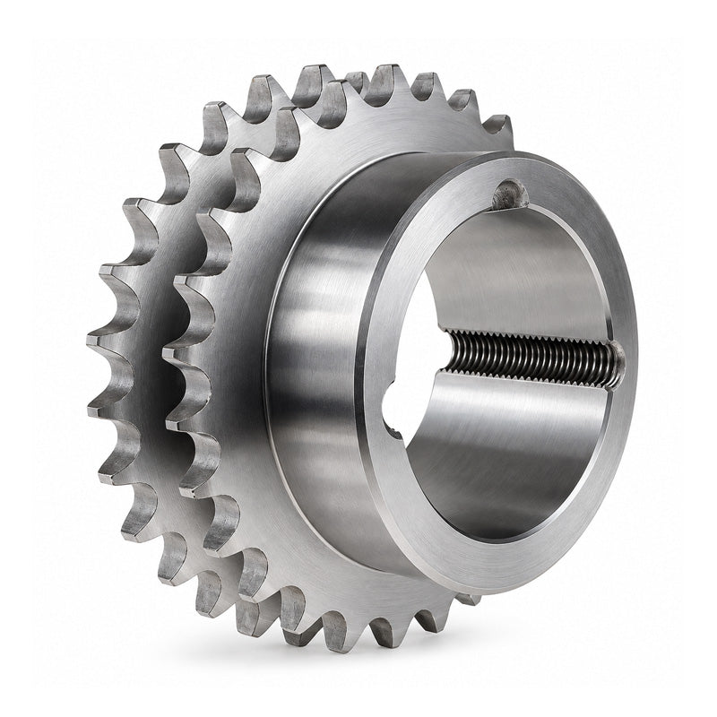 19 Tooth 08B Duplex Sprocket Tapered Locking Bush Type for 1/2 inch Pitch Chain (Bush not Incl.)