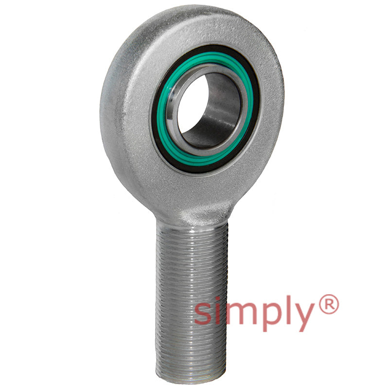 Fluro EA35D2RS Right Hand Zinc Plated Steel / Steel Maintenance Free Male Plain Rod End M36x3 Thread