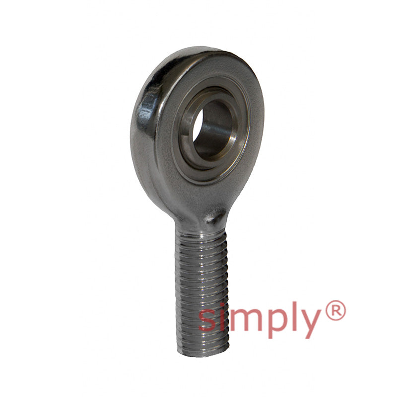 Fluro EA70DNIRO Right Hand Stainless Steel / PTFE Lined Maintenance Free Male Plain Rod End M56x4 Thread