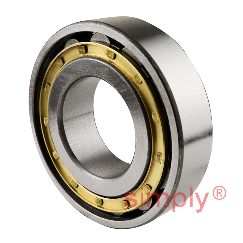 Rollway N206EM Single Row Cylindrical Roller Bearing Brass Cage Extra Load 30x62x16mm