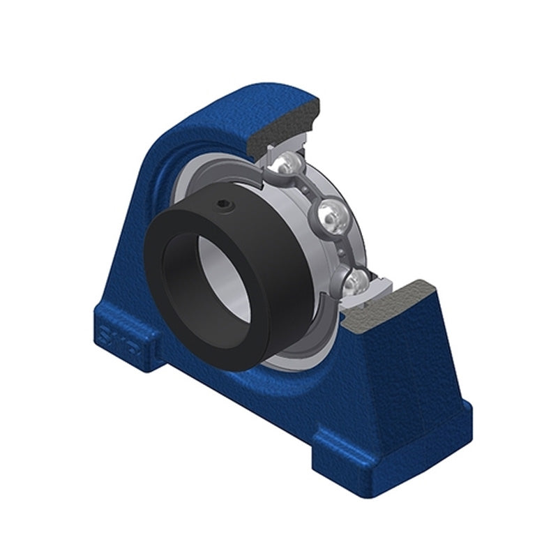 SNR ESPAE206 Threaded Base Small Footprint Metric Pillow / Plummer Block Housing with Eccentric Collar Insert 30mm Bore - Allow 2-3 Days