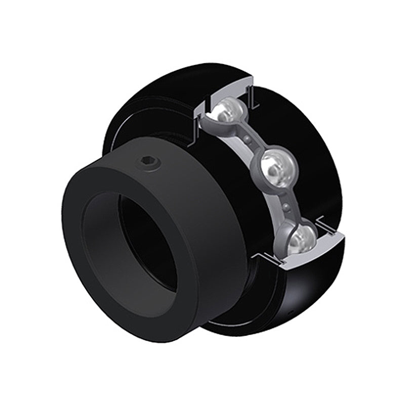 SNR EX215-48G2T20 Imperial Full Width Spherical Outer High Temp Bearing Insert 3 inch Bore 130mm Outside Diameter with Eccentric Collar - Allow 2-3 Days