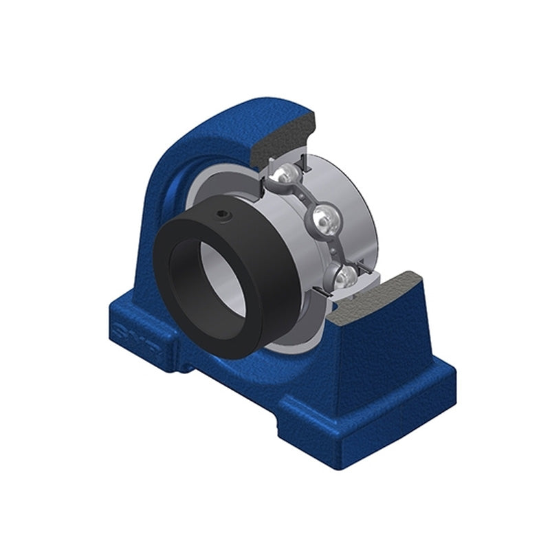 SNR EXPA204 Threaded Base Small Footprint Metric Pillow / Plummer Block Housing with Eccentric Collar Insert 20mm Bore - Allow 2-3 Days
