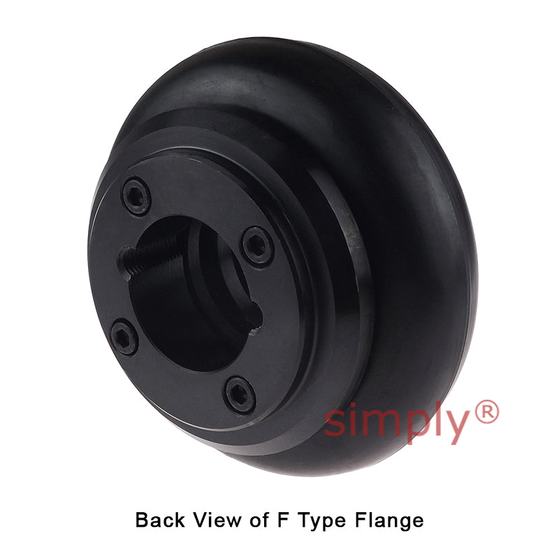 Major Brand F50F/F50F Inner Facing Taper Bores Type Tyre Drive Coupling Assembly with Fire Resistant Antistatic (F.R.A.S) Tyre