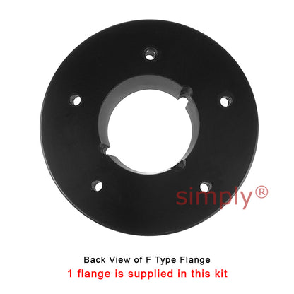 Major Brand F70H/F70F Inner/Outer Facing Taper Bores Type Tyre Drive Coupling Assembly with Natural Rubber Tyre
