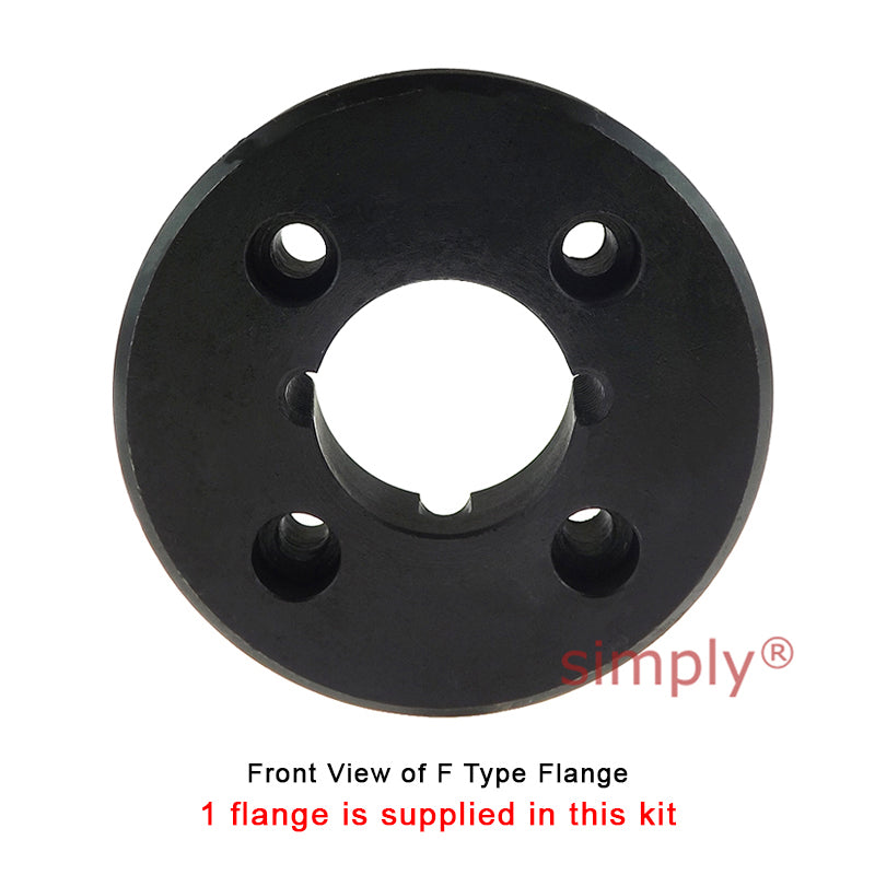 Major Brand F40H/F40F Inner/Outer Facing Taper Bores Type Tyre Drive Coupling Assembly with Natural Rubber Tyre