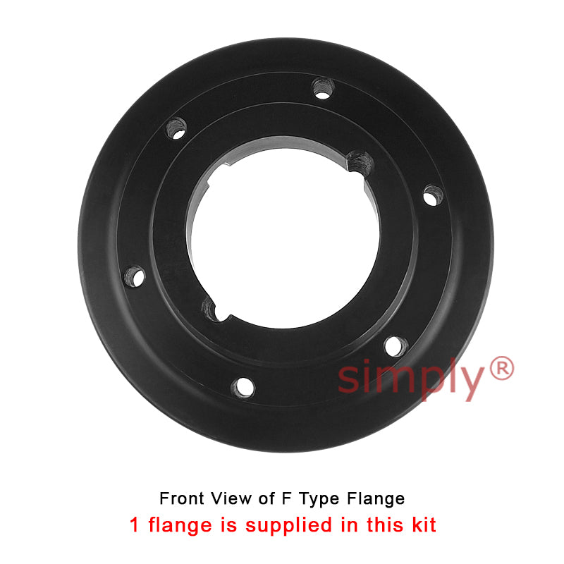 Major Brand F90F/F90B Inner Facing Taper Bore/Pilot Bored Type Tyre Drive Coupling Assembly with Natural Rubber Tyre