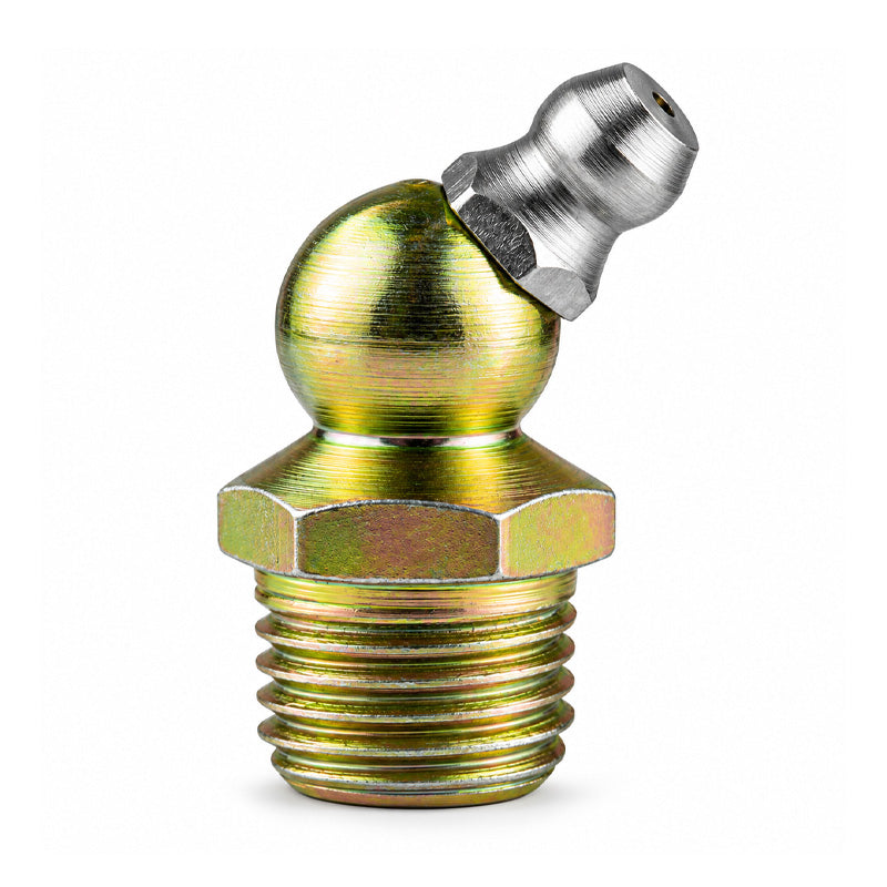 5/16x22 BSF Hardened Mild Steel Zinc Plated 45 deg Hydraulic Grease Nipples - Pack of 500
